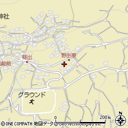 熊本県熊本市西区河内町野出1041-2周辺の地図