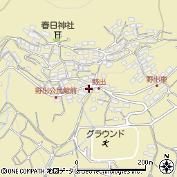 熊本県熊本市西区河内町野出960周辺の地図