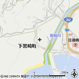 長崎県長崎市下黒崎町周辺の地図