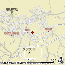 熊本県熊本市西区河内町野出1029-1周辺の地図