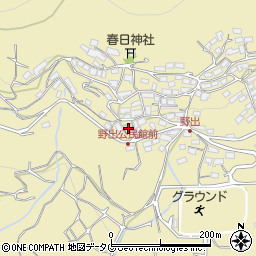 熊本県熊本市西区河内町野出851周辺の地図