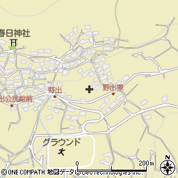 熊本県熊本市西区河内町野出1039周辺の地図