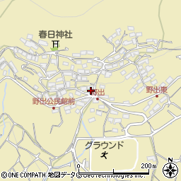 熊本県熊本市西区河内町野出948周辺の地図