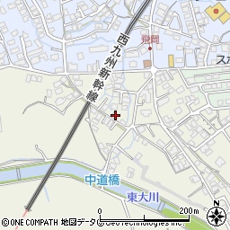 長崎県諫早市平山町119-1周辺の地図