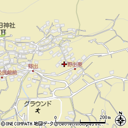 熊本県熊本市西区河内町野出931周辺の地図