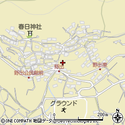 熊本県熊本市西区河内町野出881周辺の地図
