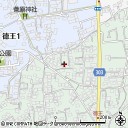 熊本県熊本市北区池田3丁目4周辺の地図