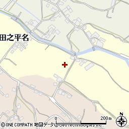 長崎県雲仙市吾妻町田之平名296周辺の地図