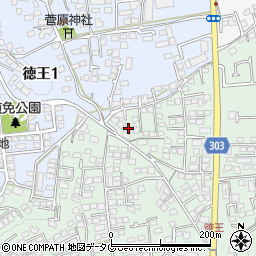 熊本県熊本市北区池田3丁目4-10周辺の地図