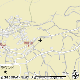 熊本県熊本市西区河内町野出1064周辺の地図
