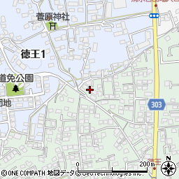 熊本県熊本市北区池田3丁目4-11周辺の地図