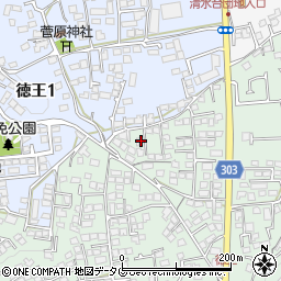 熊本県熊本市北区池田3丁目4-20周辺の地図