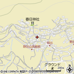 熊本県熊本市西区河内町野出951周辺の地図