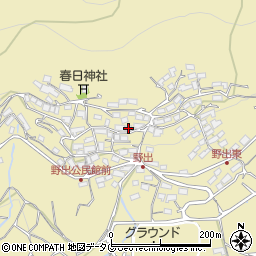 熊本県熊本市西区河内町野出866周辺の地図