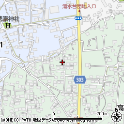 熊本県熊本市北区池田3丁目4-43周辺の地図