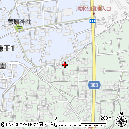 熊本県熊本市北区池田3丁目4-37周辺の地図