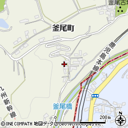 熊本県熊本市北区釜尾町928周辺の地図
