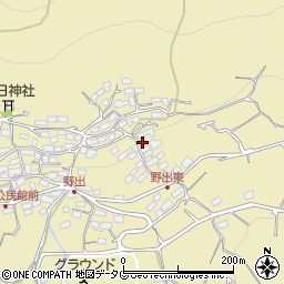 熊本県熊本市西区河内町野出925周辺の地図