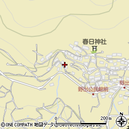 熊本県熊本市西区河内町野出466周辺の地図