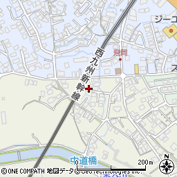 長崎県諫早市平山町115-1周辺の地図