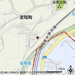 熊本県熊本市北区釜尾町597周辺の地図