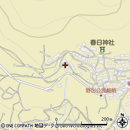 熊本県熊本市西区河内町野出1458周辺の地図