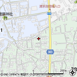 熊本県熊本市北区池田3丁目4-41周辺の地図