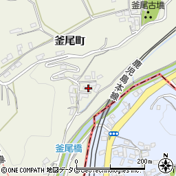 熊本県熊本市北区釜尾町602周辺の地図