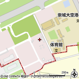 熊本空港給油施設周辺の地図