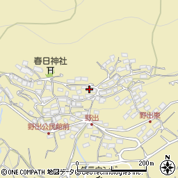 熊本県熊本市西区河内町野出870周辺の地図