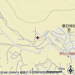熊本県熊本市西区河内町野出494周辺の地図