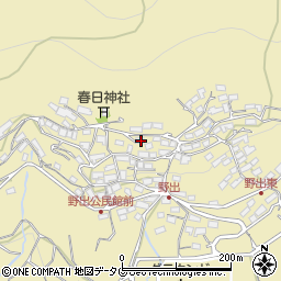 熊本県熊本市西区河内町野出875周辺の地図