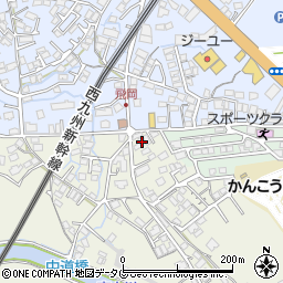 長崎県諫早市平山町108-1周辺の地図