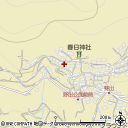 熊本県熊本市西区河内町野出456周辺の地図