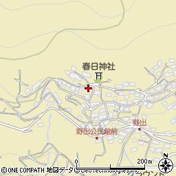 熊本県熊本市西区河内町野出454周辺の地図