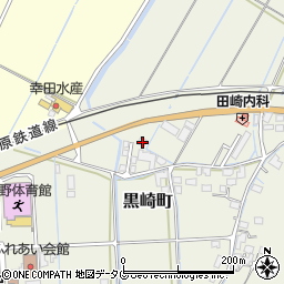 長崎県諫早市黒崎町121-3周辺の地図