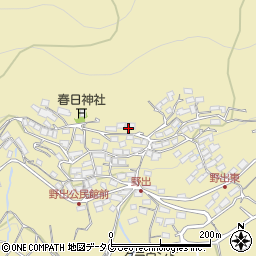 熊本県熊本市西区河内町野出884周辺の地図
