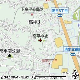 高平神社周辺の地図