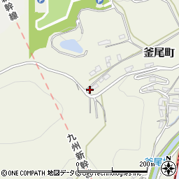 熊本県熊本市北区釜尾町899周辺の地図