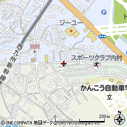 長崎県諫早市栗面町278周辺の地図