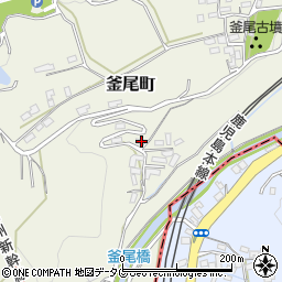 熊本県熊本市北区釜尾町609-3周辺の地図