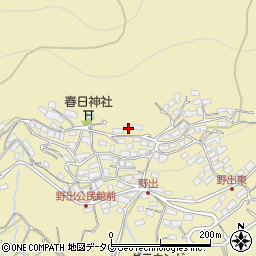 熊本県熊本市西区河内町野出883周辺の地図