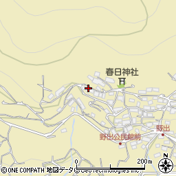 熊本県熊本市西区河内町野出470周辺の地図