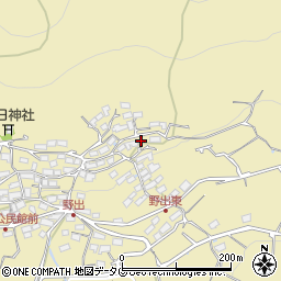 熊本県熊本市西区河内町野出918周辺の地図