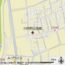 川内町公民館周辺の地図