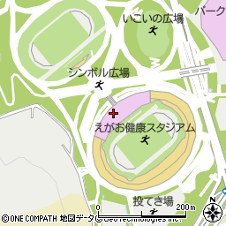 熊本県　高等学校体育連盟周辺の地図