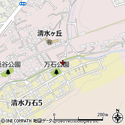 万石公園周辺の地図