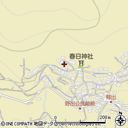 熊本県熊本市西区河内町野出879周辺の地図