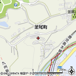 熊本県熊本市北区釜尾町609周辺の地図