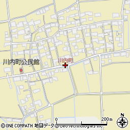 川内町周辺の地図